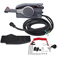 Qiilu Caja de control remoto de montaje lateral del motor fueraborda para barcos con ajuste de 10 pines para 703-48205…